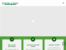 Tablet Screenshot of deerlakeathleticclub.com